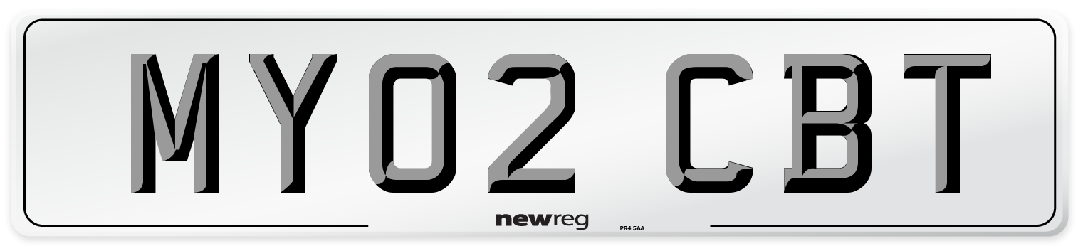 MY02 CBT Number Plate from New Reg